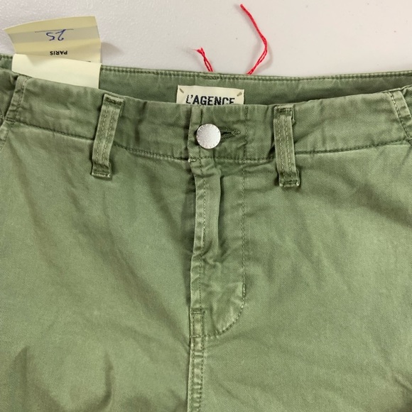 L'AGENCE Jem High-Rise Trousers w/ Side Stripes cropped over the ankle Size 25 - Picture 10 of 13